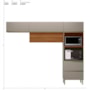 Cozinha Modulada Proença 3 Peças com Torre Quente 2 Fornos Nogueira Touch/Nude Prime TX - Demartêz