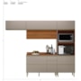 Cozinha Modulada Proença 4 Peças com Torre Quente 2 Fornos Nogueira Touch/Nude Prime TX - Demartêz