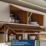 Cozinha Modulada Proença 6 Peças com Paneleiro 1 Forno e Aéreo 120cm Ripado Nogueira Touch/Nude Prime TX - Demartêz