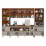 Cozinha Modulada Proença 6 Peças com Paneleiro 1 Forno Nogueira Touch/Nude Prime TX - Demartêz