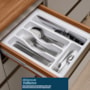 Cozinha Modulada Proença 8 Peças com Cristaleira e Balcão 120cm Nogueira Touch/Nude Prime TX - Demartêz 