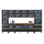 Cozinha Modulada Proença 8 Peças com Paneleiro 1 Forno e Aéreo 120cm Nogueira Touch/Carbono Prime TX - Demartêz
