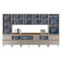Cozinha Modulada Proença 8 Peças com Paneleiro 1 Forno e Balcão 120cm Nogueira Touch/Nude Prime TX - Demartêz 