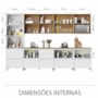 Cozinha Modulada Rainha 7 Peças com Paneleiro Branco/Nature - Nesher