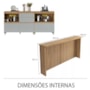 Cozinha Modulada Rainha 8 Peças com Paneleiro e Bancada 200cm Nature/Verde - Nesher
