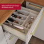 Cozinha Modulada Requinte 5 Peças com Balcão 120cm Nature/Areia sem Tampo - Móveis Henn