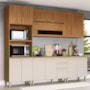Cozinha Modulada Requinte 5 Peças com Torre Quente 2 Fornos Nature/Areia - Móveis Henn