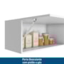 Cozinha Modulada Unna 10 Peças Torre Quente 2 Fornos e Balcão 120cm Branco com Tampo MDP - Poliman Móveis
