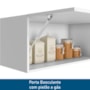 Cozinha Modulada Unna 5 Peças com Paneleiro Duplo Cristaleira Branco - Poliman Móveis