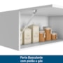 Cozinha Modulada Unna 5 Peças com Torre Quente 2 Fornos Branco - Poliman Móveis