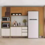 Cozinha Venaly 5 Peças com Aéreo 80cm Basculante e Paneleiro Cinamomo/Off White - Móveis Henn
