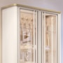 Cristaleira Évora Off White/Champanhe 2 Portas de Vidro - HB Móveis