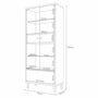 Cristaleira Lumina Off White/Champanhe 2 Portas de Vidro – HB Móveis