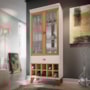 Cristaleira Ópera 2 Portas e 1 Gaveta Off White/Cinamomo - HB Móveis