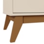 Cristaleira Paraty 4 Portas Off White/Amêndoa - Mobler