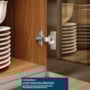 Cristaleira Proença 70cm 1 Porta Vidro Reflecta e 2 Gavetas Nogueira Touch/Nude Prime TX - Demartêz