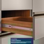 Cristaleira Proença 70cm 1 Porta Vidro Reflecta e 2 Gavetas Nogueira Touch/Nude Prime TX - Demartêz