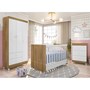 Dormitório Completo Infantil Safira Nature/Branco - PR Baby  