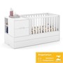 Dormitório Completo Infantil Tutto New 4 Portas, Cômoda e Berço Multifuncional Formare Branco Soft - Matic Móveis