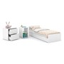 Dormitório Completo Infantil Tutto New 4 Portas, Cômoda e Berço Multifuncional Formare Branco Soft - Matic Móveis