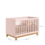 Dormitório Infantil Flora 2 Portas com Guarda Roupa, Cômoda e Berço Q Encanto Slim Rosa Acetinado – Qmovi