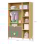 Dormitório Infantil Gracia Guarda Roupa, Cômoda 1 Porta e Berço Oliva/Naturale - Reller Móveis