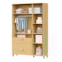 Dormitório Infantil Gracia Guarda Roupa, Cômoda 4 Gavetas e Berço Naturale com Colchão Supreme - Reller Móveis