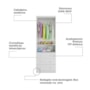 Dormitório Infantil Smim Guarda Roupa, Cômoda e Berço Branco Brilho com Colchão Baby Physical - Móveis Peroba