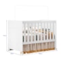 Dormitório Infantil Zaki Guarda Roupa, Cômoda e Berço Katatau Branco Fosco - Reller Móveis