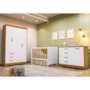 Dormitório Infantil Zaki Guarda Roupa, Cômoda e Berço Katatau Branco Fosco/Savana - Reller Móveis