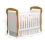 Dormitório Infantil Zaki Guarda Roupa, Cômoda e Berço Mini Cama Danny Branco Fosco/Savana - Reller Móveis