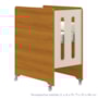 Dormitório Luna Guarda Roupa, Cômoda 1 Porta e Berço Evolution Areia Fosco/Savana com Colchão Supreme - Reller Móveis