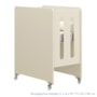 Dormitório Luna Max Guarda Roupa, Cômoda 1 Porta e Berço Evolution Areia Fosco com Colchão Baby Physical - Reller Móveis