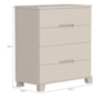 Dormitório Luna Max Guarda Roupa, Cômoda 4 Gavetas e Berço Evolution Areia Fosco com Colchão Supreme - Reller Móveis