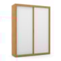 Dormitório Tutto New 2 Portas, Cômoda 1 Porta, Berço Branco Soft/Freijó com Colchão - Matic Móveis