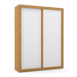 Dormitório Tutto New 2 Portas, Cômoda 1 Porta, Berço Freijó/Branco Soft com Colchão D18 e Prateleiras - Matic Móveis  