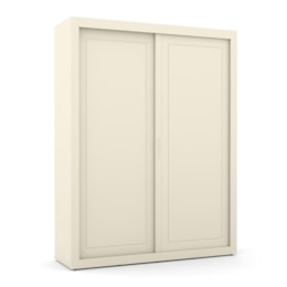 Dormitório Tutto New 2 Portas, Cômoda 1 Porta, Berço Off White com Colchão D18 e Prateleiras - Matic Móveis  