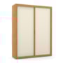 Dormitório Tutto New 2 Portas, Cômoda 1 Porta, Berço Off White/Freijó com Colchão - Matic Móveis
