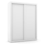 Dormitório Tutto New 2 Portas, Cômoda 1 Porta e Berço Branco Soft com Capitonê e Colchão Physical - Matic Móveis