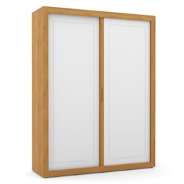 Dormitório Tutto New 2 Portas, Cômoda 1 Porta e Berço Branco Soft/Freijó com Capitonê e Colchão Physical - Matic Móveis