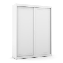 Dormitório Tutto New 2 Portas, Cômoda 1 Porta e Berço Branco Soft - Matic Móveis 