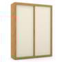 Dormitório Tutto New 2 Portas, Cômoda 4 Gavetas e Berço Freijó/Off White com Capitonê - Matic Móveis