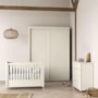 Dormitório Tutto New 2 Portas, Cômoda 4 Gavetas e Berço Off White - Matic Móveis