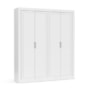 Dormitório Tutto New 4 Portas, Cômoda 1 Porta, Berço Branco Soft com Colchão D18 - Matic Móveis 