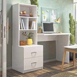 Escrivaninha Cristal Branco - Peternella Móveis Escrivaninha Cristal Branco - Peternella Móveis