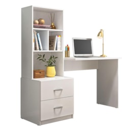 Escrivaninha Cristal Branco - Peternella Móveis Escrivaninha Cristal Branco - Peternella Móveis