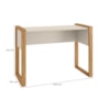 Escrivaninha Mesa para Computador Office 5030 Freijó/Off White Fosco - Qmovi