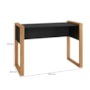 Escrivaninha Mesa para Computador Office 5030 Freijó/Preto - Qmovi