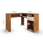 Escrivaninha Office de Canto Flora Canela/Off White - Mobler