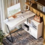 Escrivaninha Office em L Steel Off White – EJ Móveis